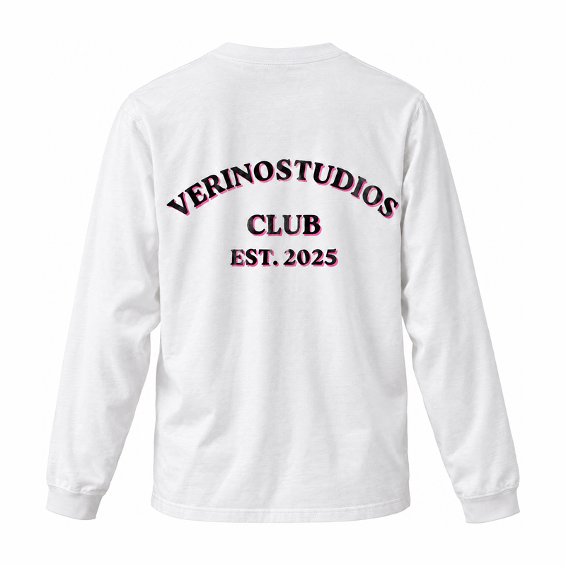 VERINOSTUDIOS LONGSLEEVE 005 ROZE Wit achterkant