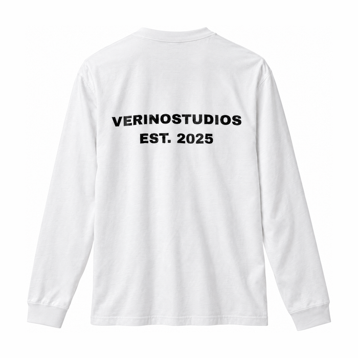 VERINOSTUDIOS LONGSLEEVE 003 Wit achterkant