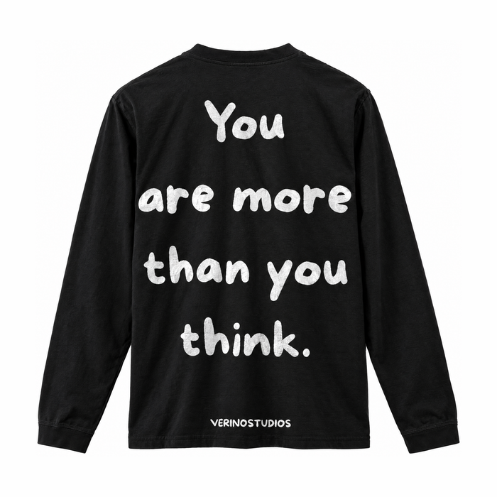 VERINOSTUDIOS LONGSLEEVE 004 Zwart achterkant
