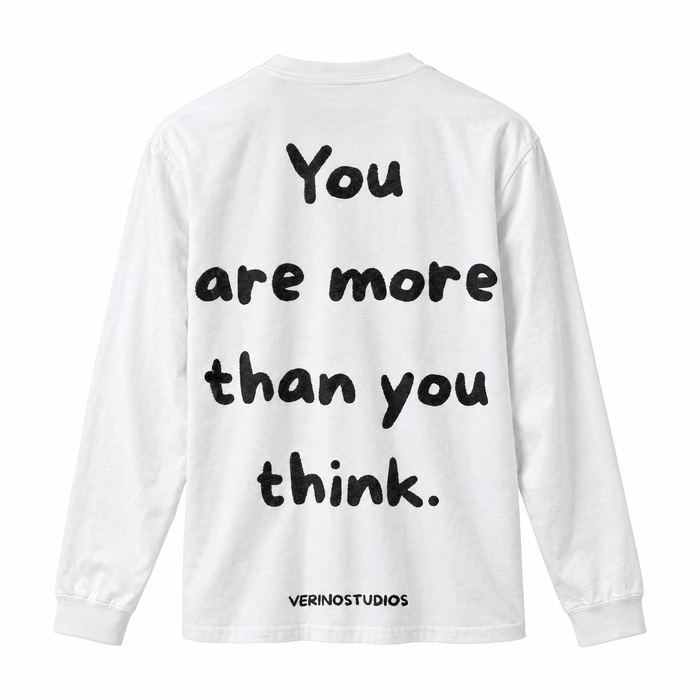VERINOSTUDIOS LONGSLEEVE 004 Wit achterkant