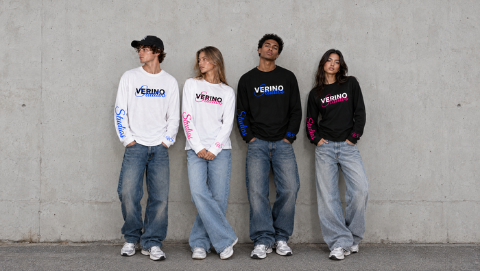 VERINOSTUDIOS longsleeves in vier kleuren