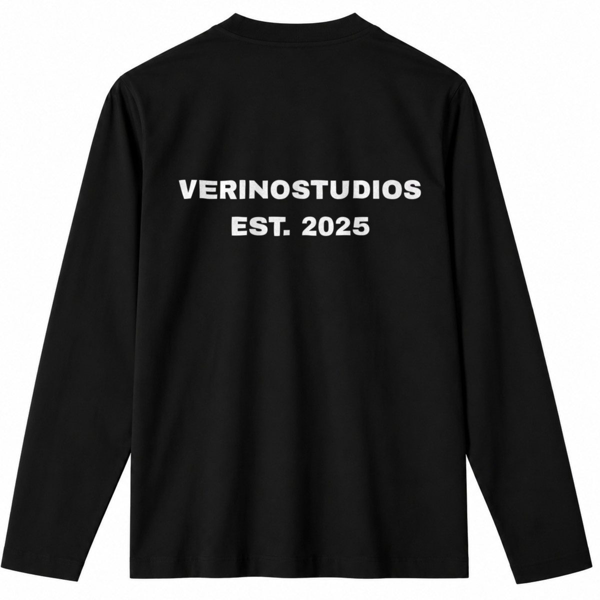 VERINOSTUDIOS LONGSLEEVE 003 Zwart achterkant