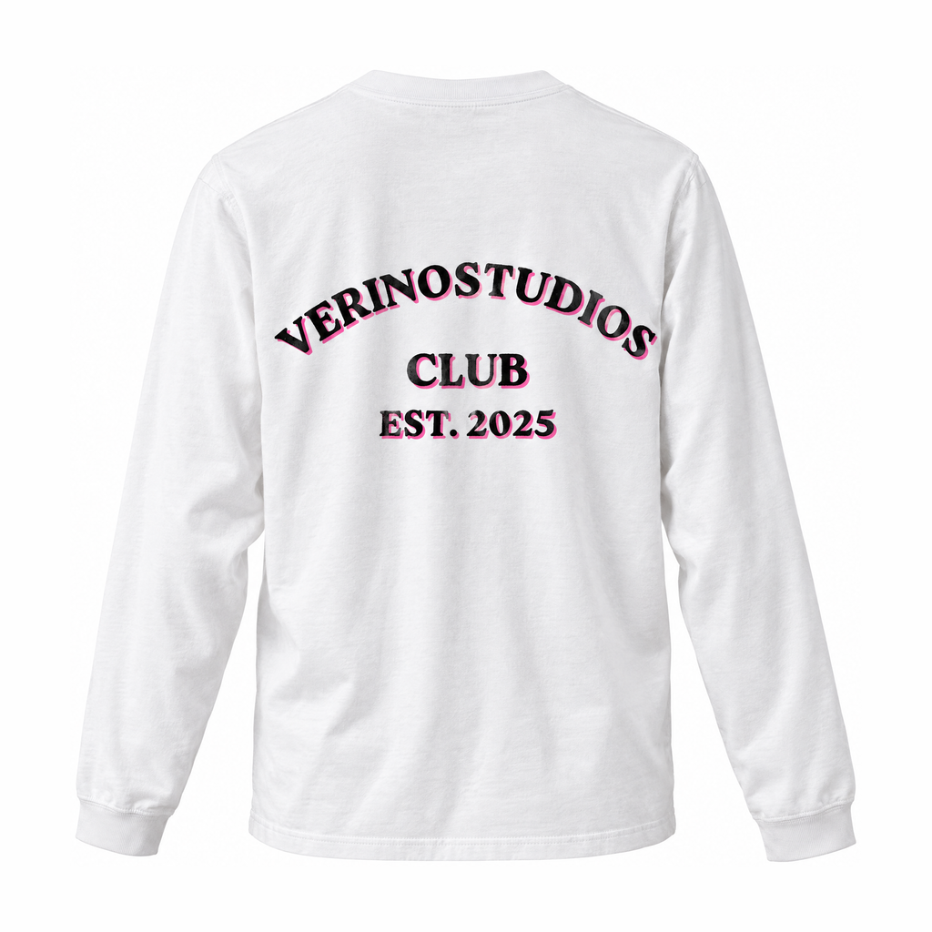 VERINOSTUDIOS LONGSLEEVE 005 ROZE Wit achterkant