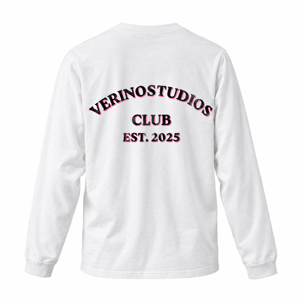VERINOSTUDIOS LONGSLEEVE 005 ROZE Wit achterkant