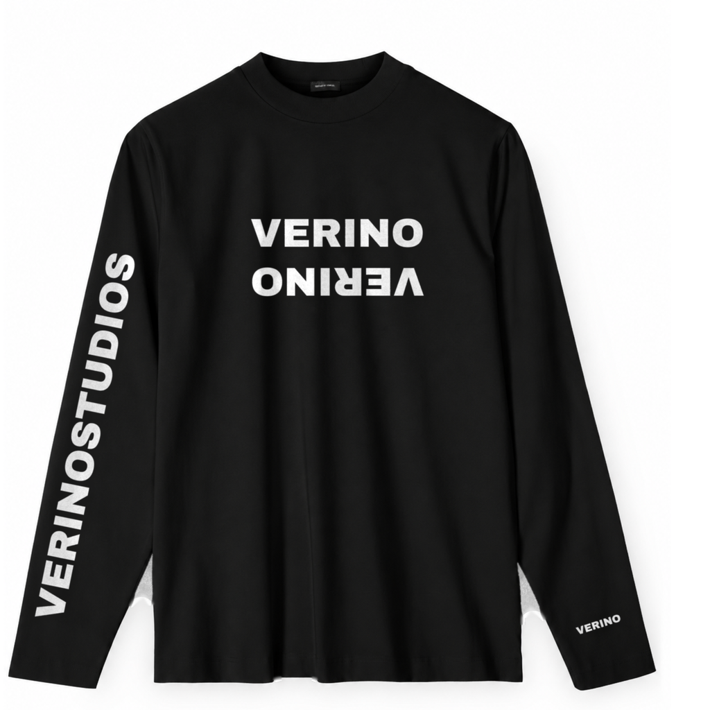 VERINOSTUDIOS LONGSLEEVE 003 Zwart voorkant