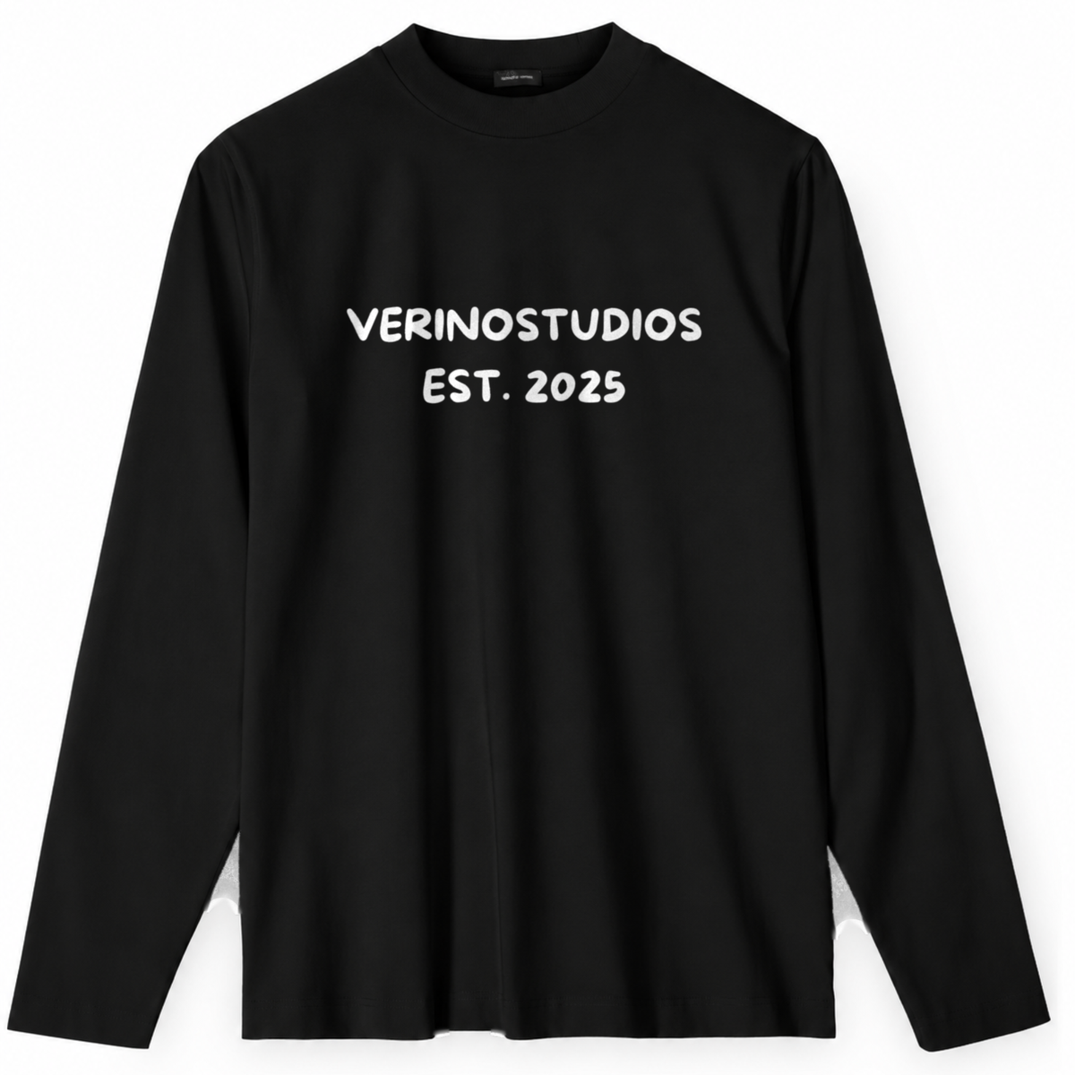 VERINOSTUDIOS LONGSLEEVE 004 Zwart voorkant