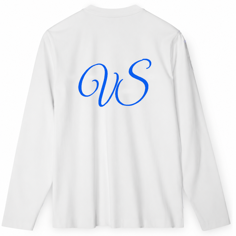VERINOSTUDIOS LONGSLEEVE 002 Wit / Blauw achterkant