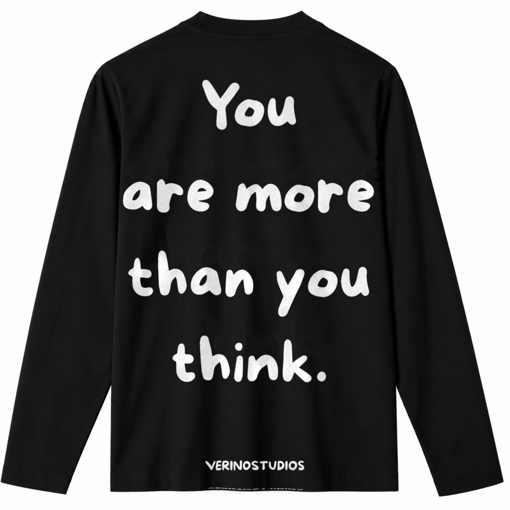 VERINOSTUDIOS LONGSLEEVE 004 Zwart achterkant