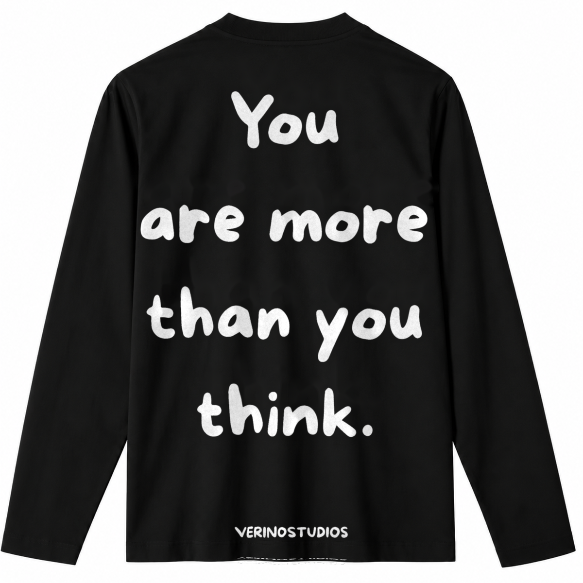 VERINOSTUDIOS LONGSLEEVE 004 Zwart achterkant