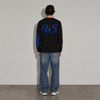 VERINOSTUDIOS LONGSLEEVE 002 Zwart / Blauw achterkant