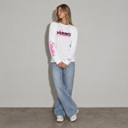 VERINOSTUDIOS LONGSLEEVE 002 Wit / Roze voorkant