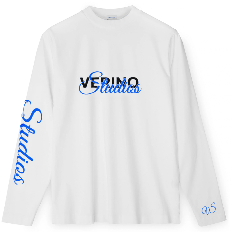 VERINOSTUDIOS LONGSLEEVE 002 Wit / Blauw voorkant