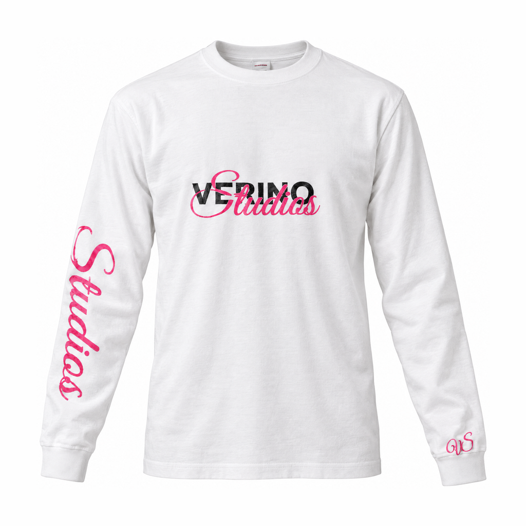 VERINOSTUDIOS LONGSLEEVE 002 ROZE Wit voorkant