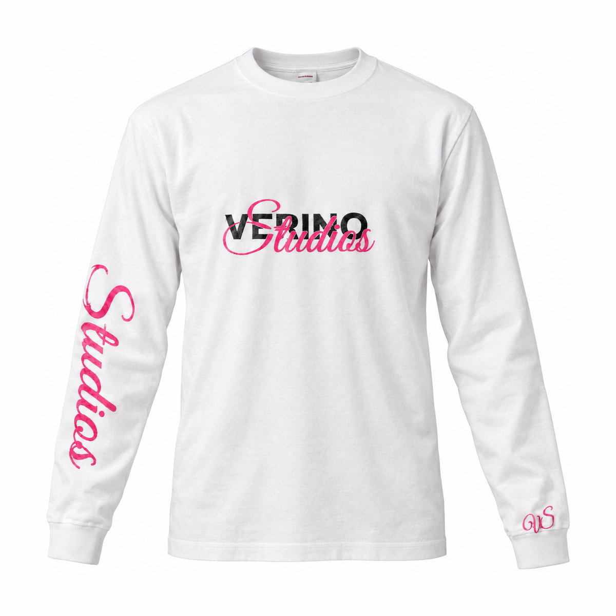 VERINOSTUDIOS LONGSLEEVE 002 ROZE Wit voorkant