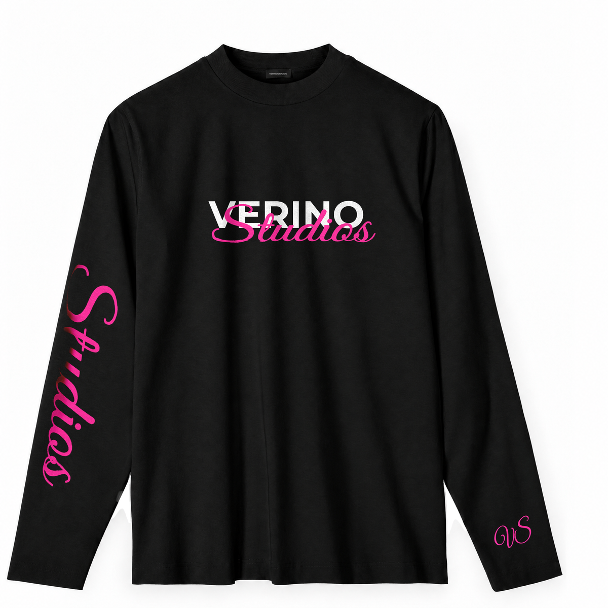 VERINOSTUDIOS LONGSLEEVE 002 ROZE Zwart voorkant