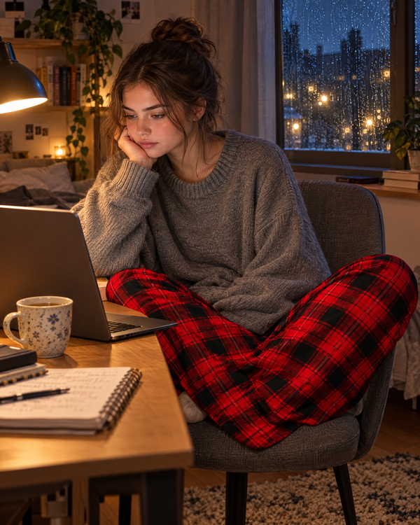 The Red Pants tijdens het studeren
